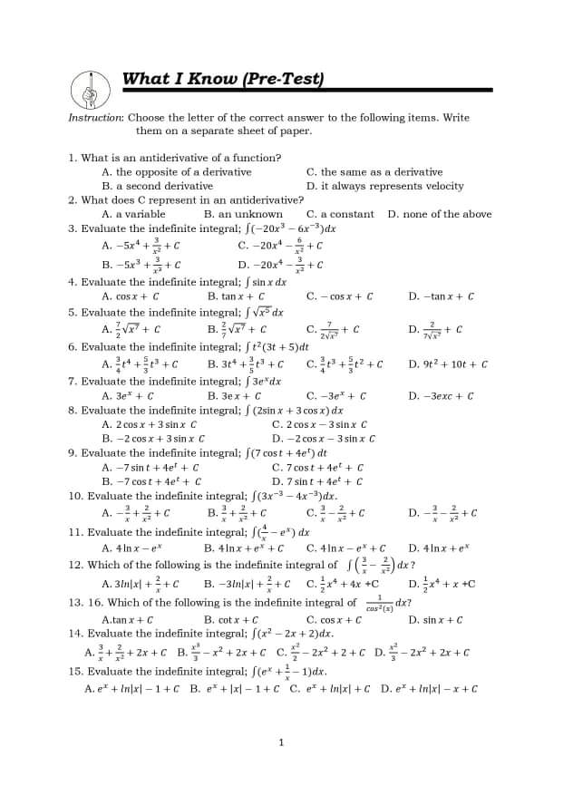 + 1 3. xe*2 dx 8. (2x + 5) (x2 + 5x)'dx