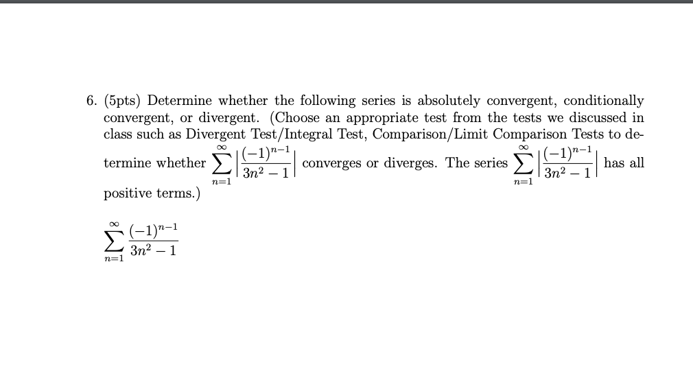 did the problem better. Thank you so much! 3. [5pts) Use the