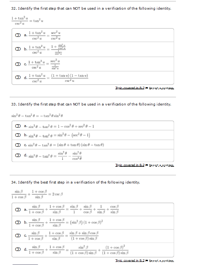 32. Identify the first step that G n NOT be used in