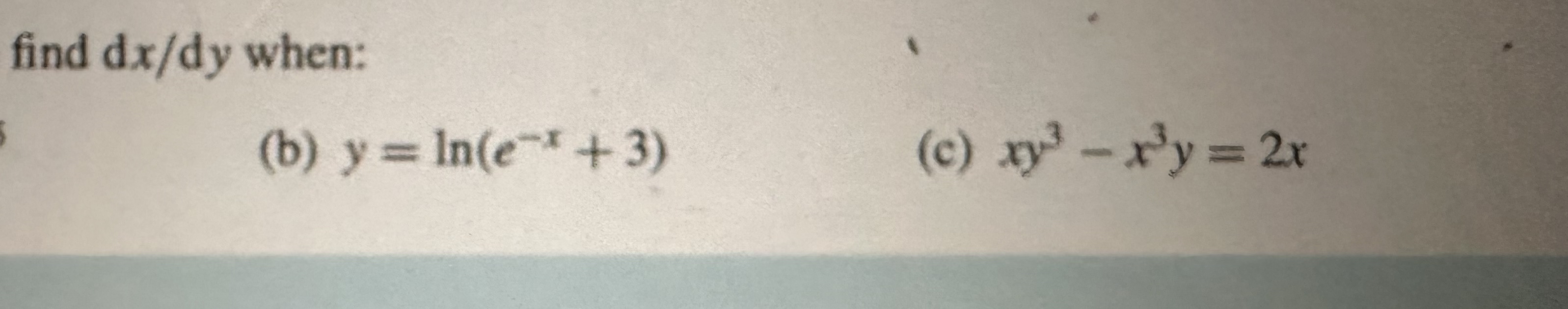 g, of f. Where is g defined? (c) Verify that f' (3)