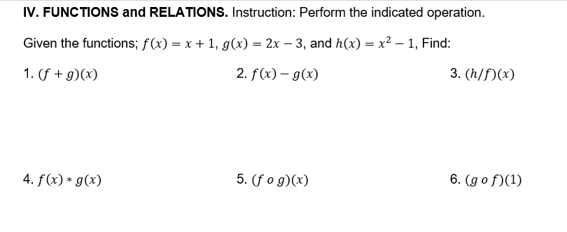 being asked in each item. Given U = {1,2,3,4,5,6,?,8,9,1} A = {x|x