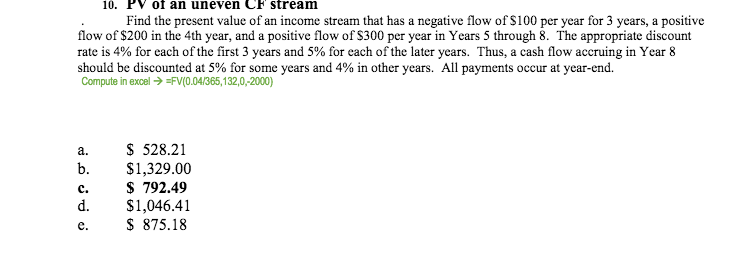  Can someone provide formula and step-by-step instructions for the below problem?