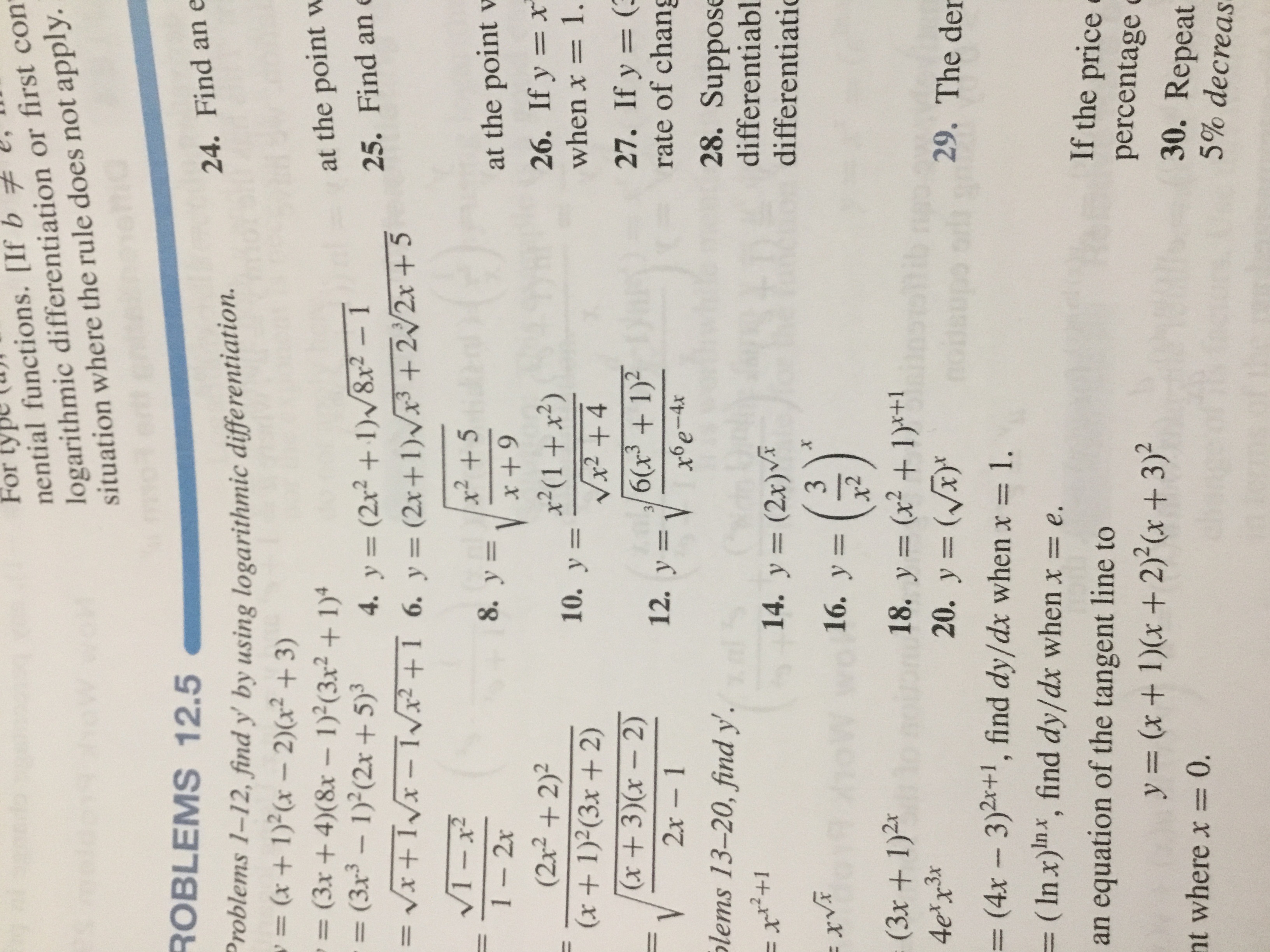 con situation where the rule does not apply. ROBLEMS 12.5 24. Find