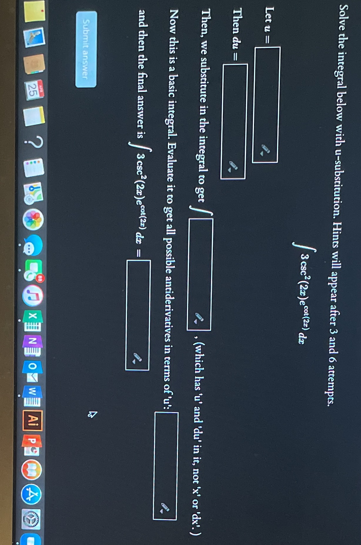 and 6 attempts. 3 csco (2:) e cot (22) di Let u