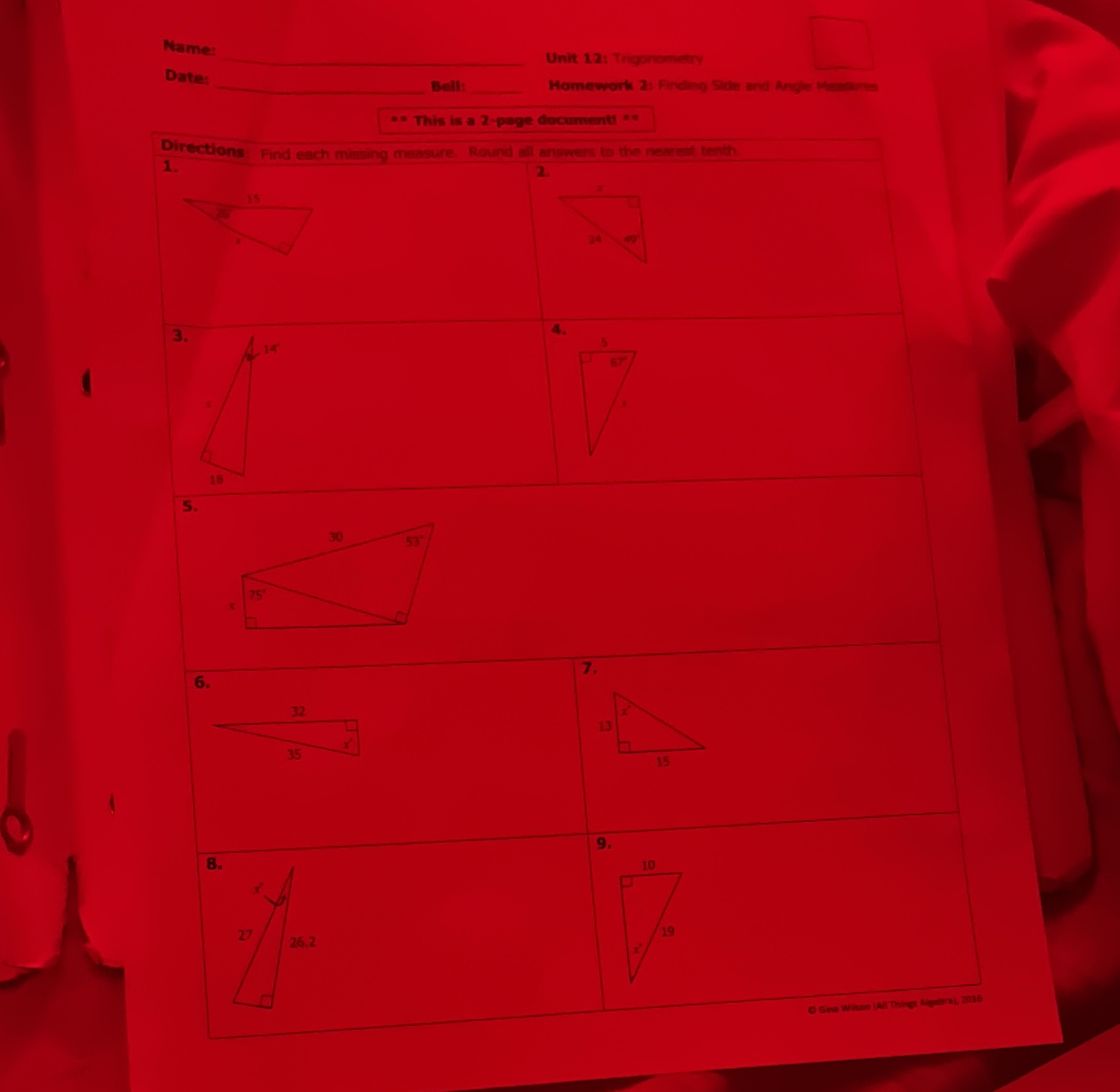 Angie Mom . This is a 2-page document! *. 1. Directions Find