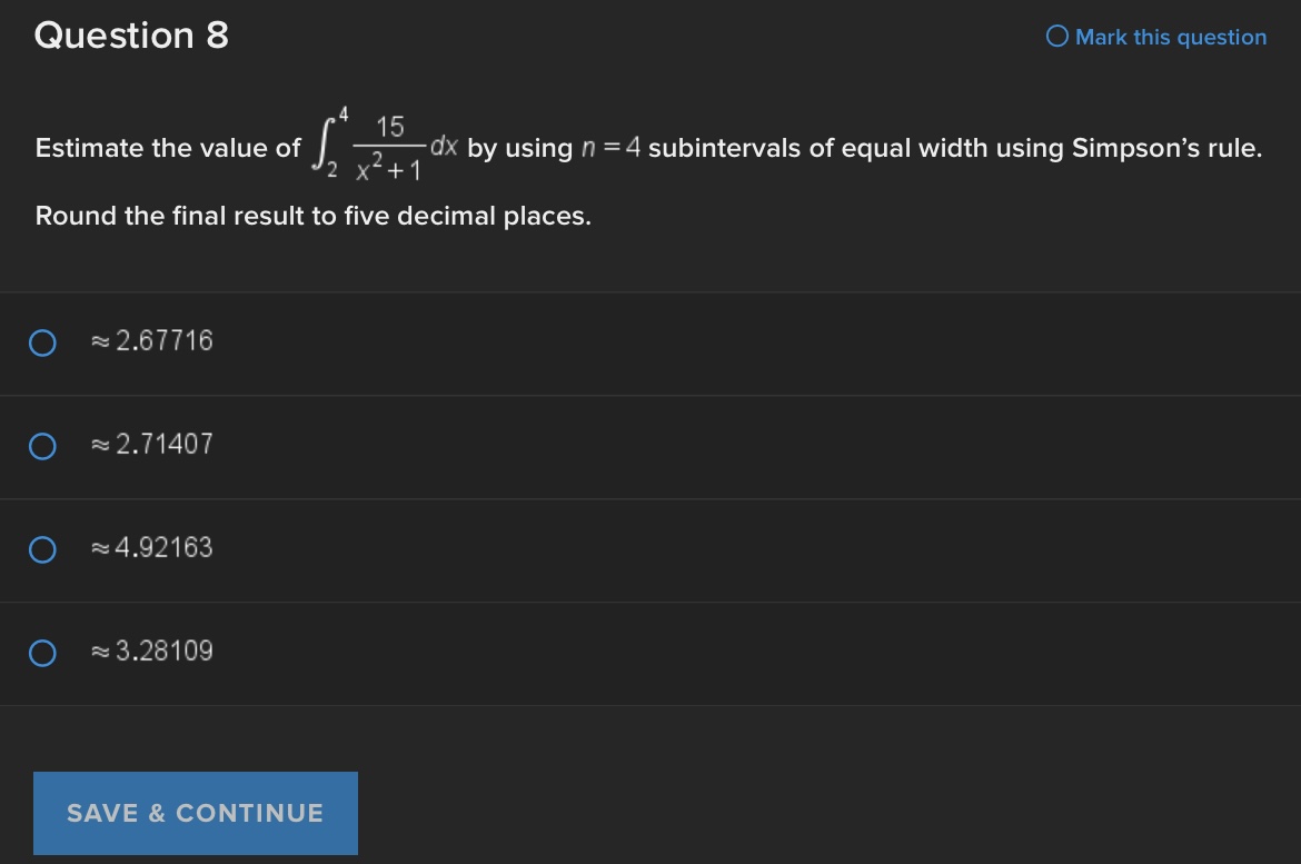 6 O 78 5 O SAVE & CONTINUE2:39 .1 5G Question Tutorial