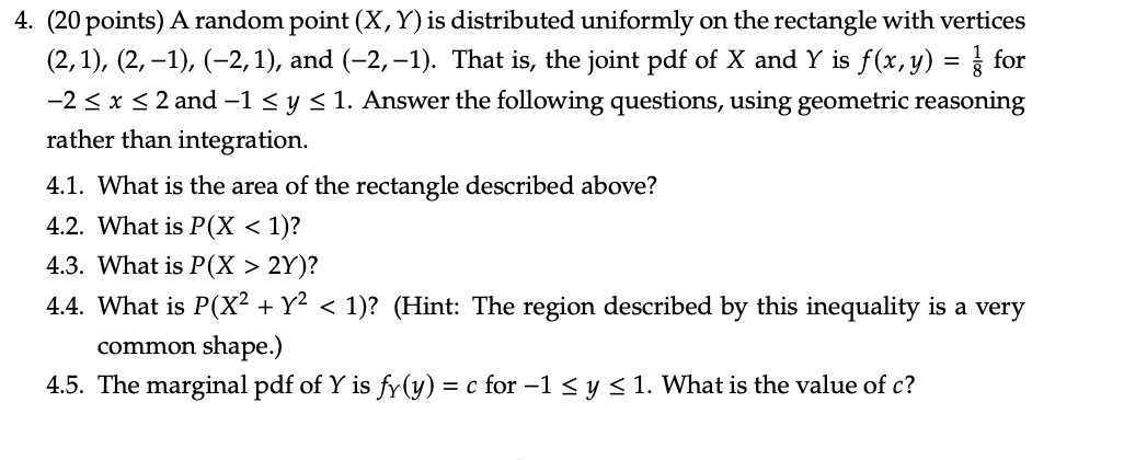 on the rectangle with vertices (2,1), (2, 1), (2, 1), and (2,1).