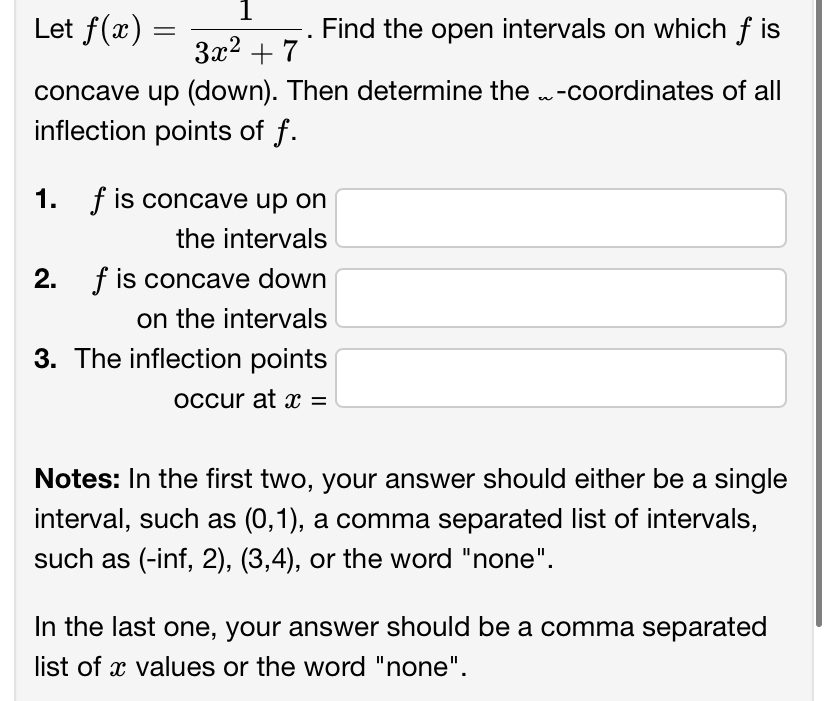 critical values, enter None. If there are more than one, enter them