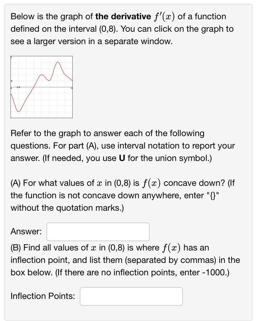 Find all inflection points of f. If there are no inflection points,