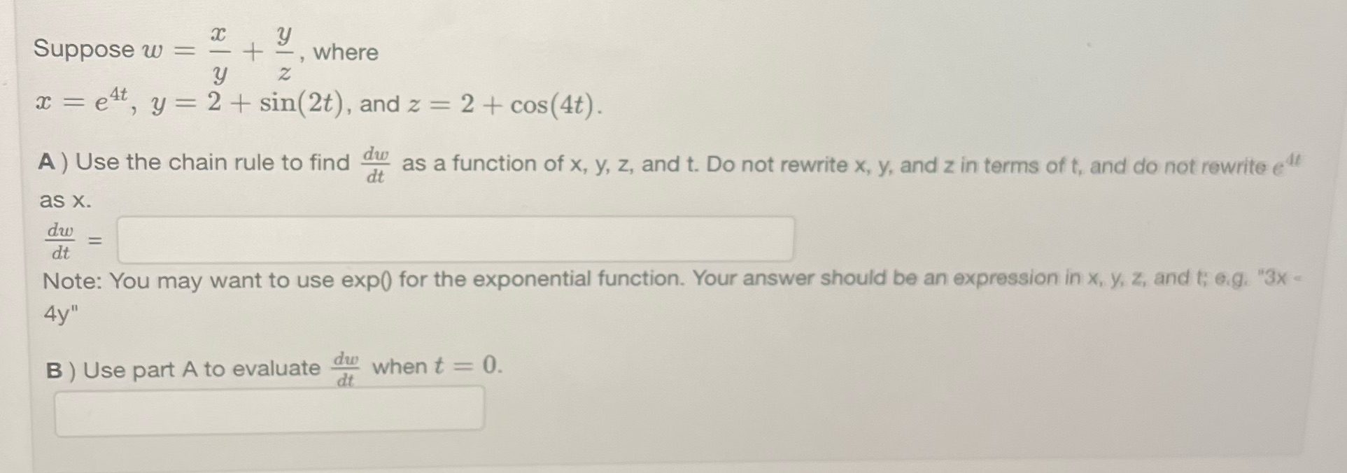 Can someone solve this problem? Suppose w = y + ,