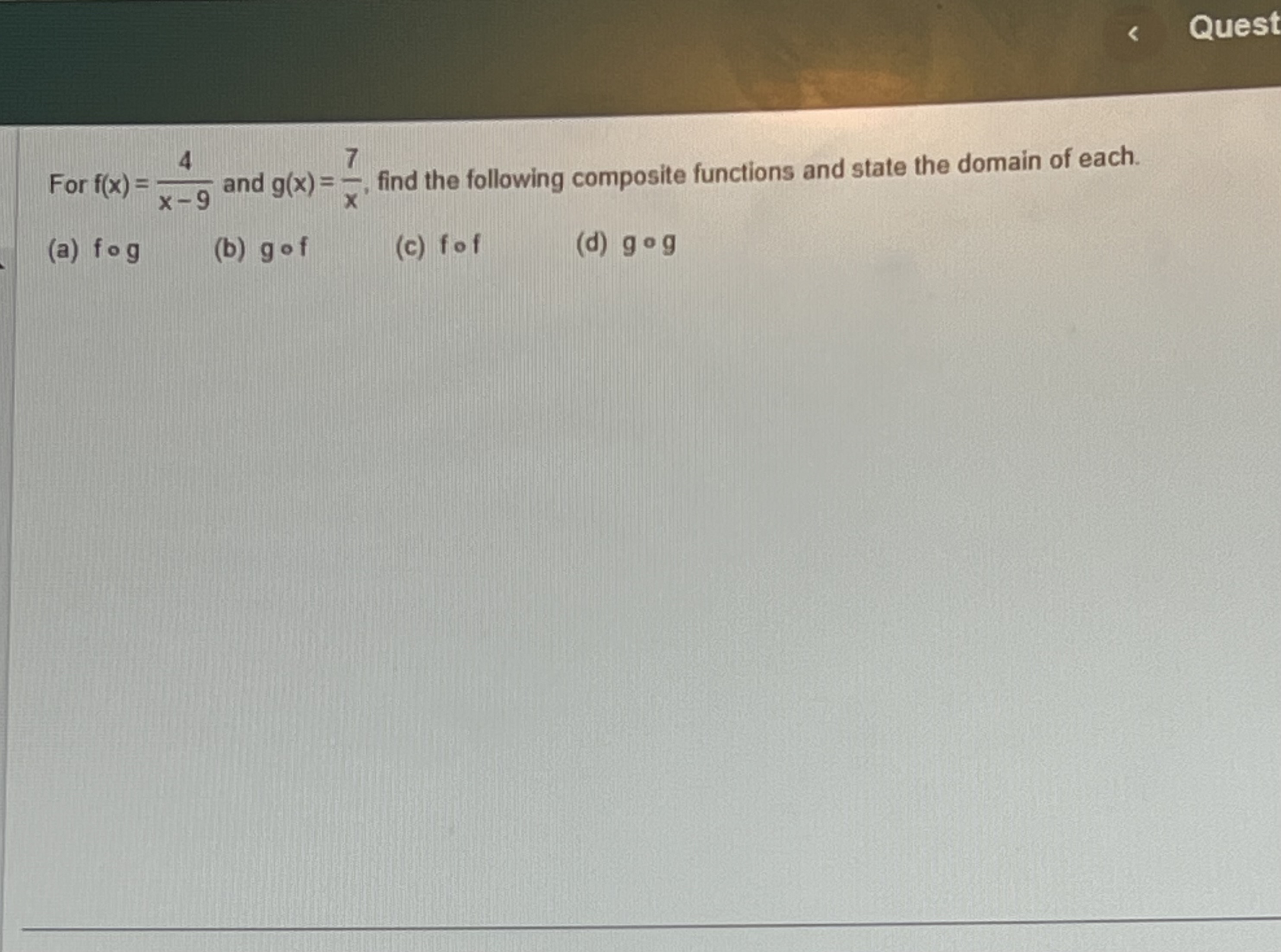 Find the domain and the range of f and f (a)f '(x)