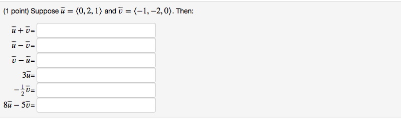 =(1 point) Consider the vector D = ( - What is its