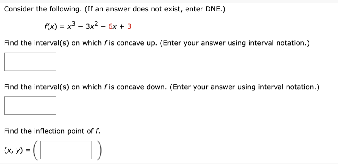 exist, enter DNE.) f (x ) = X2 - 63 X -