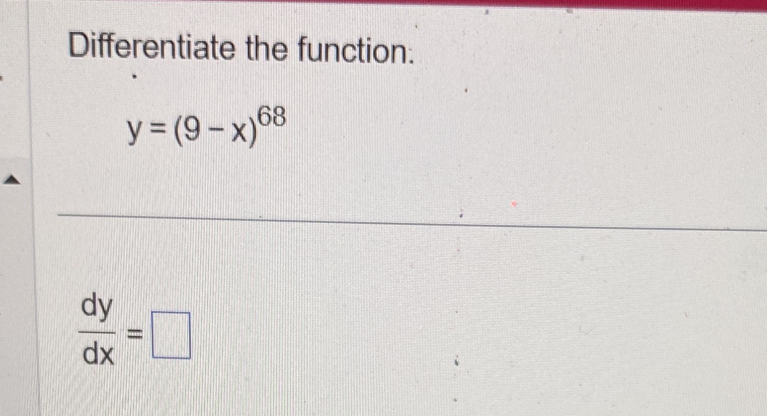 Differentiate the function.