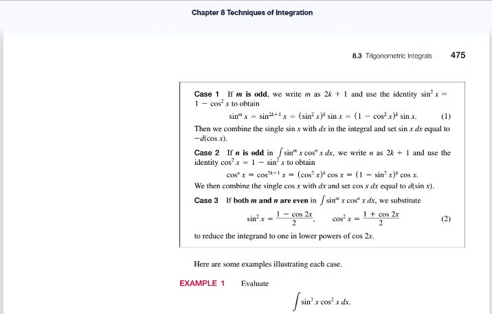the Section 8.2 reading assignment for reference. These powers of tangent and