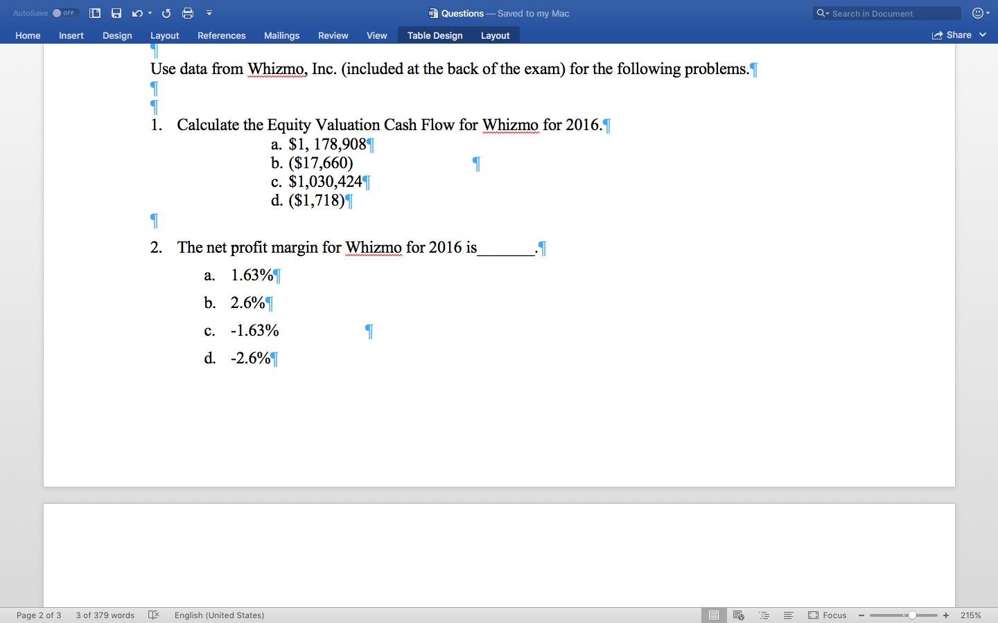 20150 I 201611 D CashD $ 9,0001 $ 7,282 I: Shortterm investments