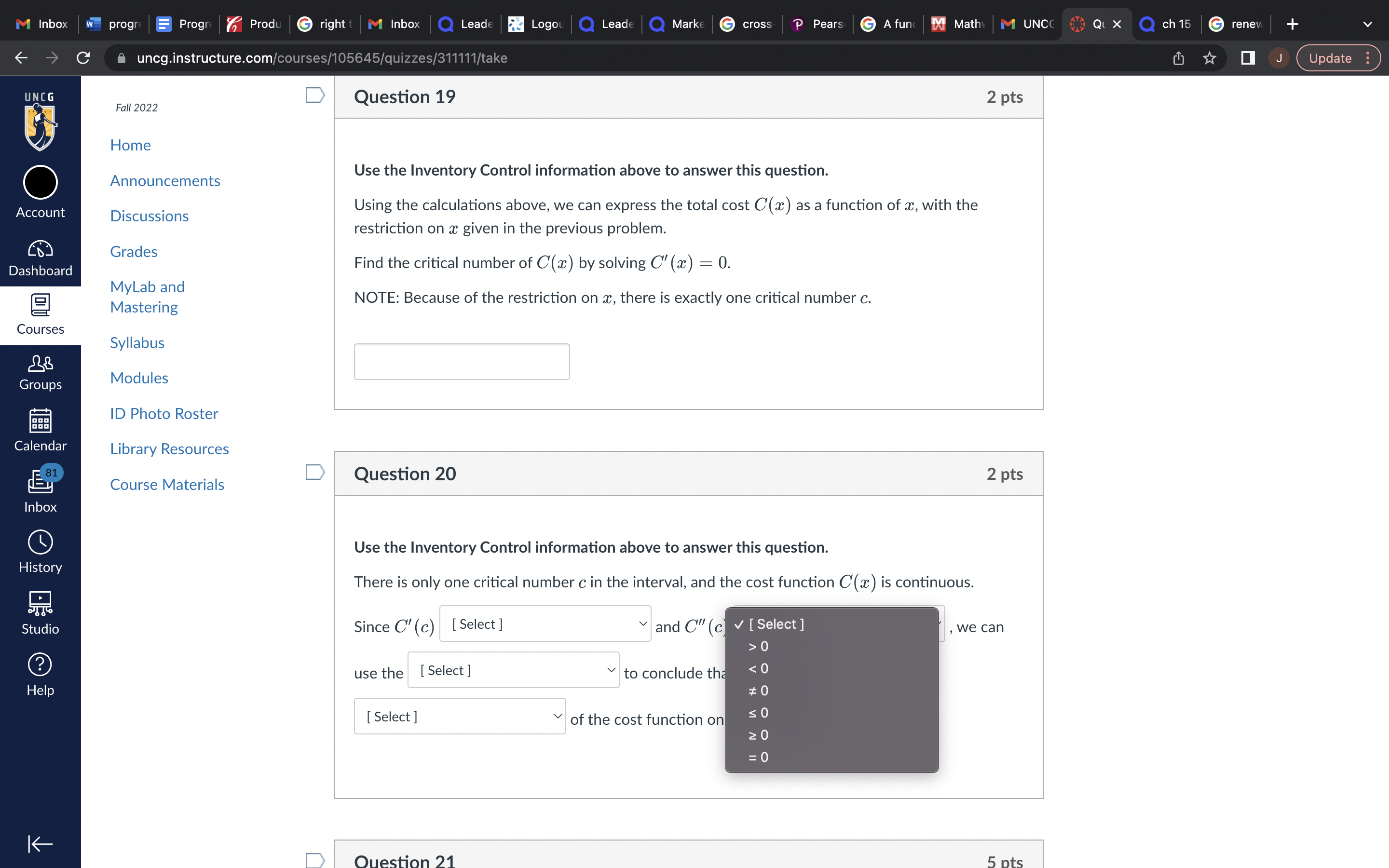 Home D Question 14 2 pts O Announcements Account Discussions Use the