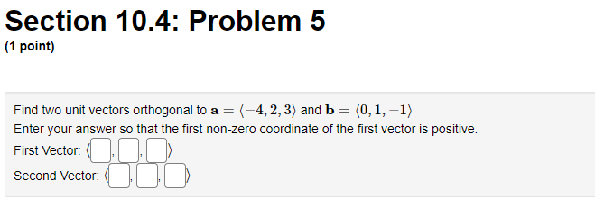 the center and pointing outward. Label the four vectors starting from the