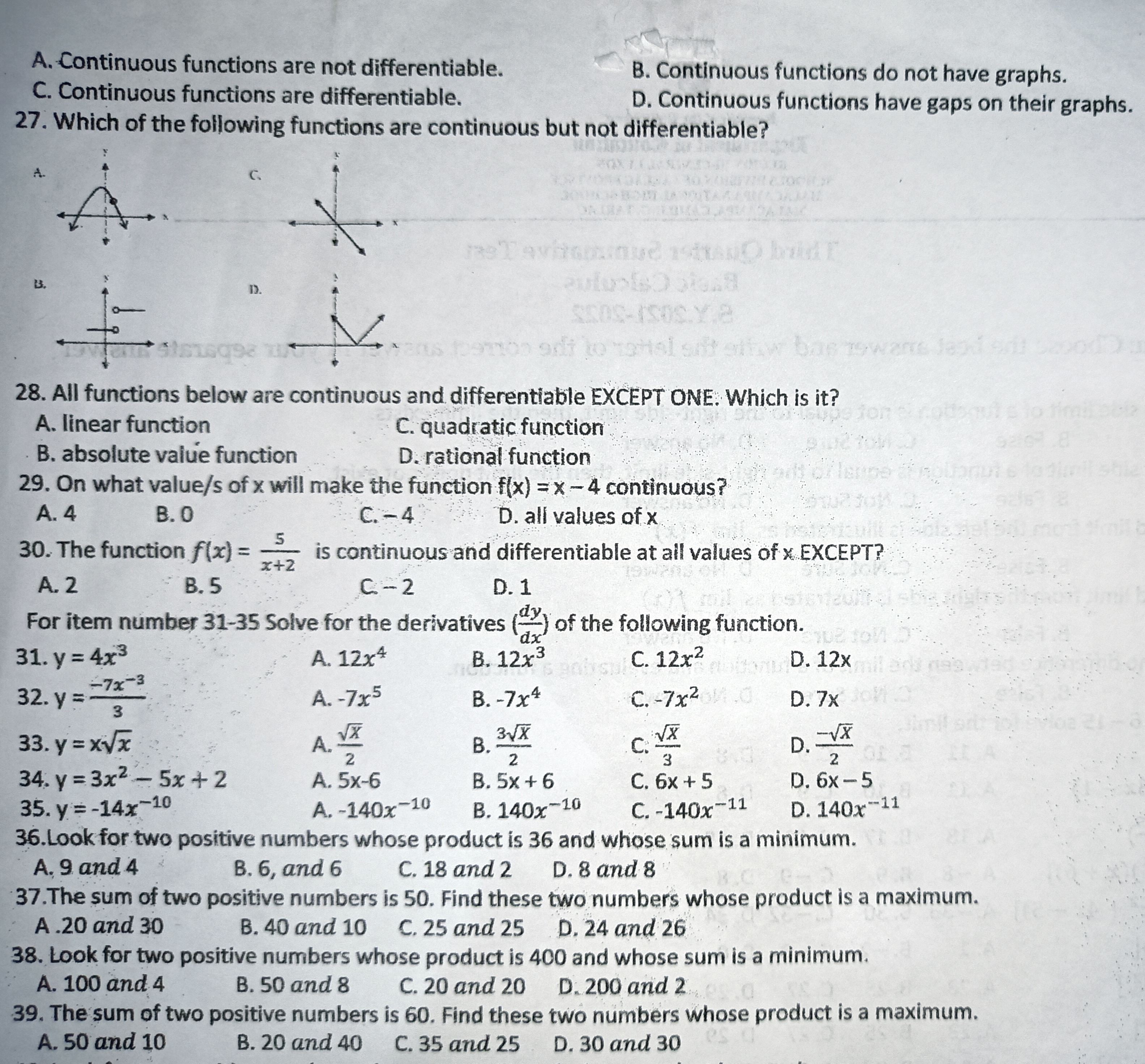 function. D. It is derived from the concept of the slope of