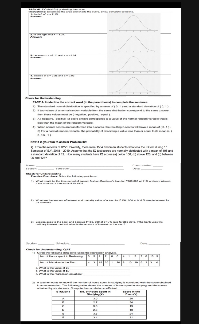 #2 DO this! Enjoy shading the curve. structions: Determine the area and