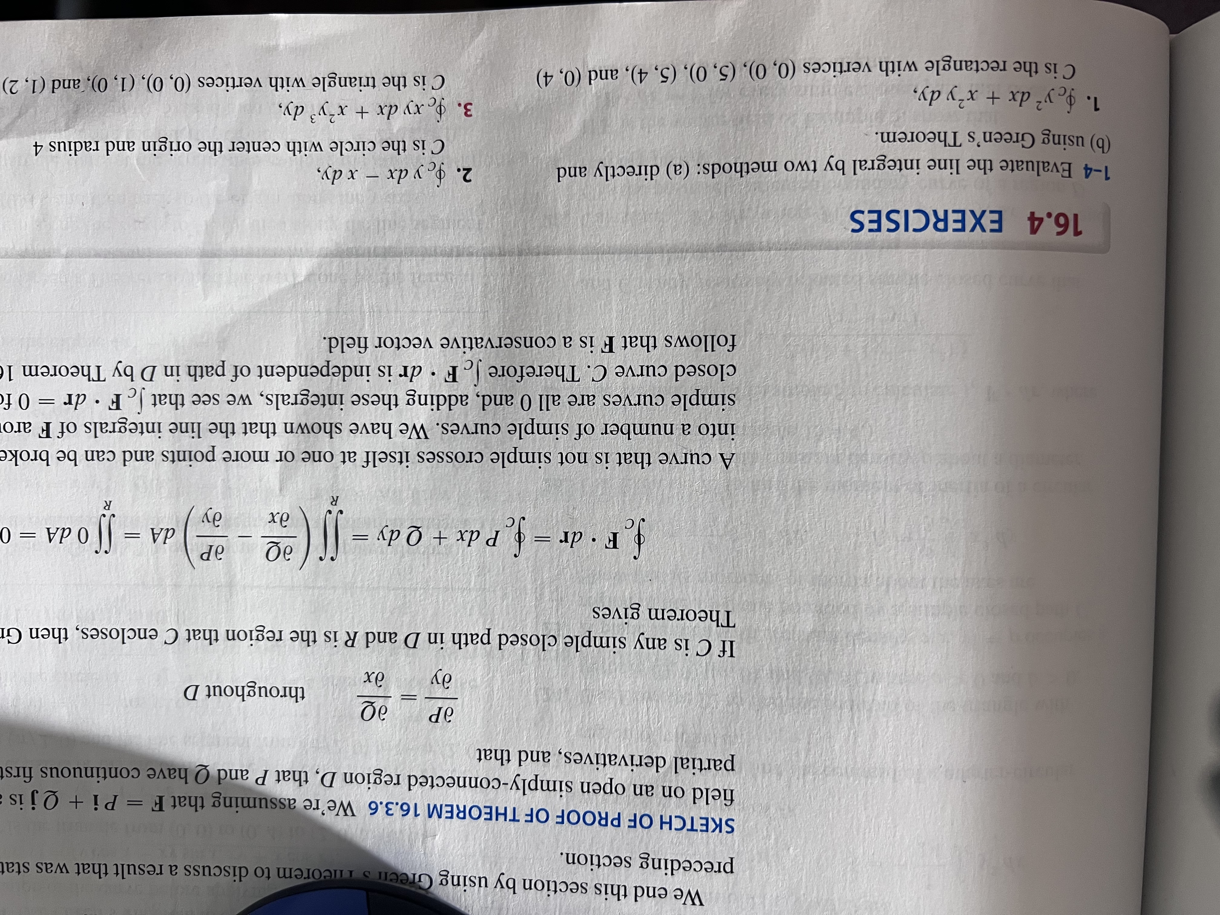 We end this section by using Green's Theorem to discuss a