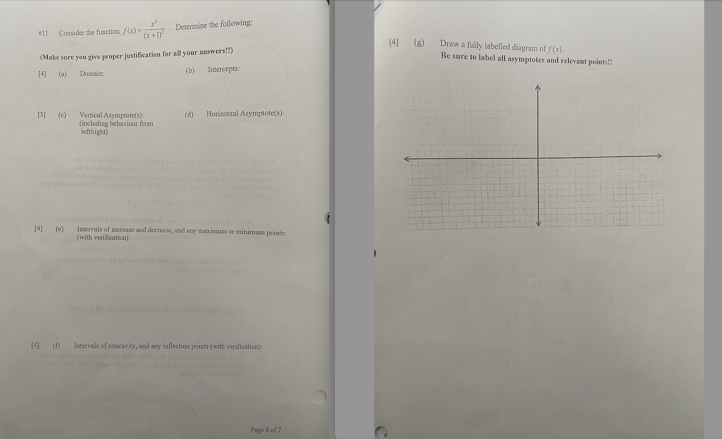  x 2 Determine the following: #11. Consider the function f(x) =
