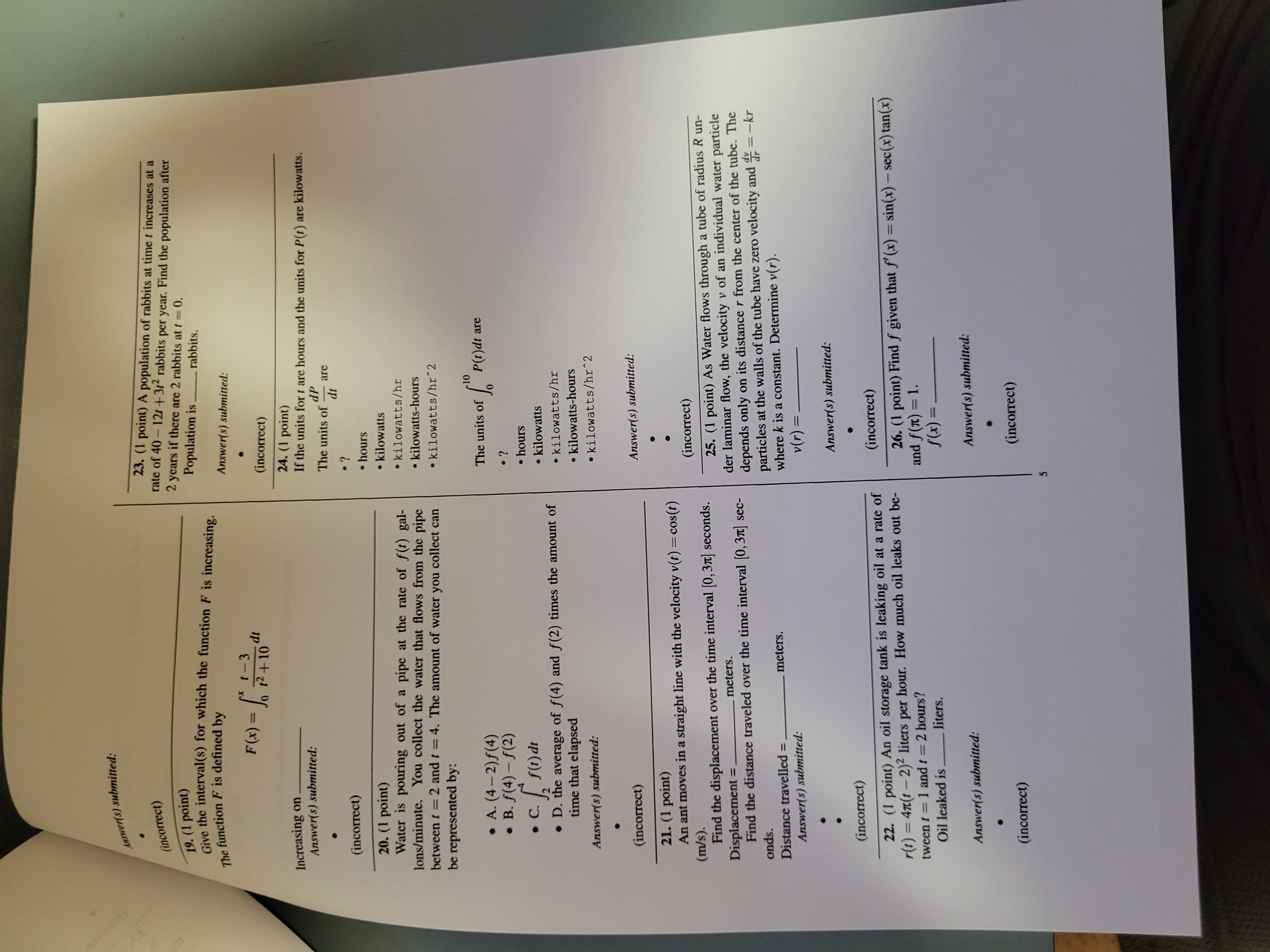 13. (1 point) (B) ['s (x)dx a. Given the graph of y