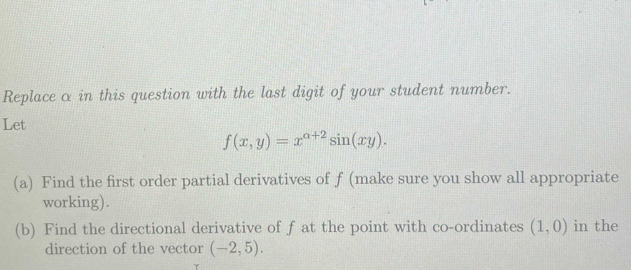  The last digit is 2 Replace a in this question with