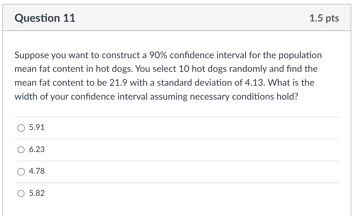and estimated p. each time, and 90% of the time our estimates