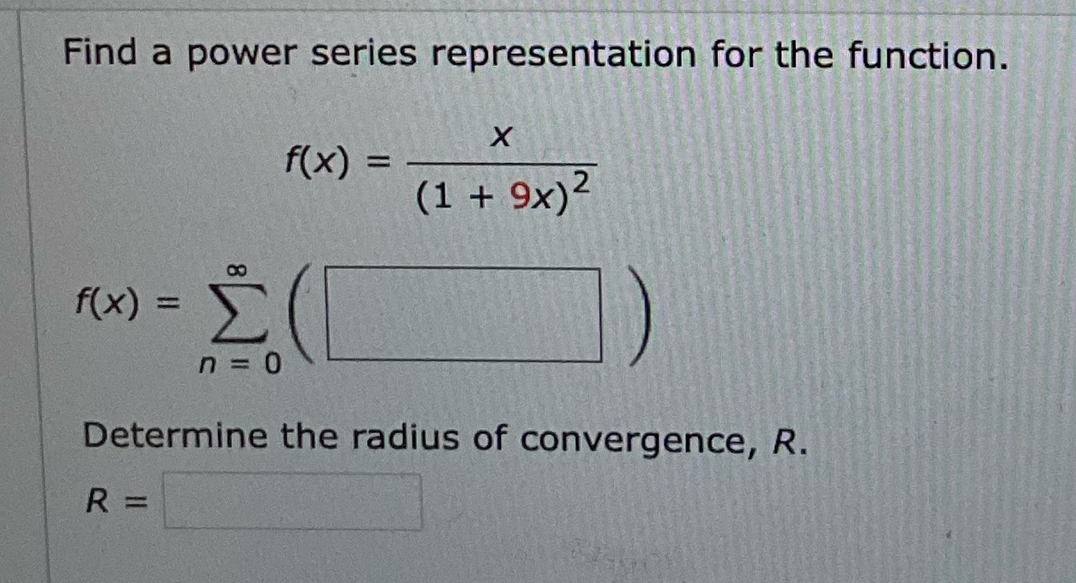 x ) = (1 + 9x ) 2 f ( x )