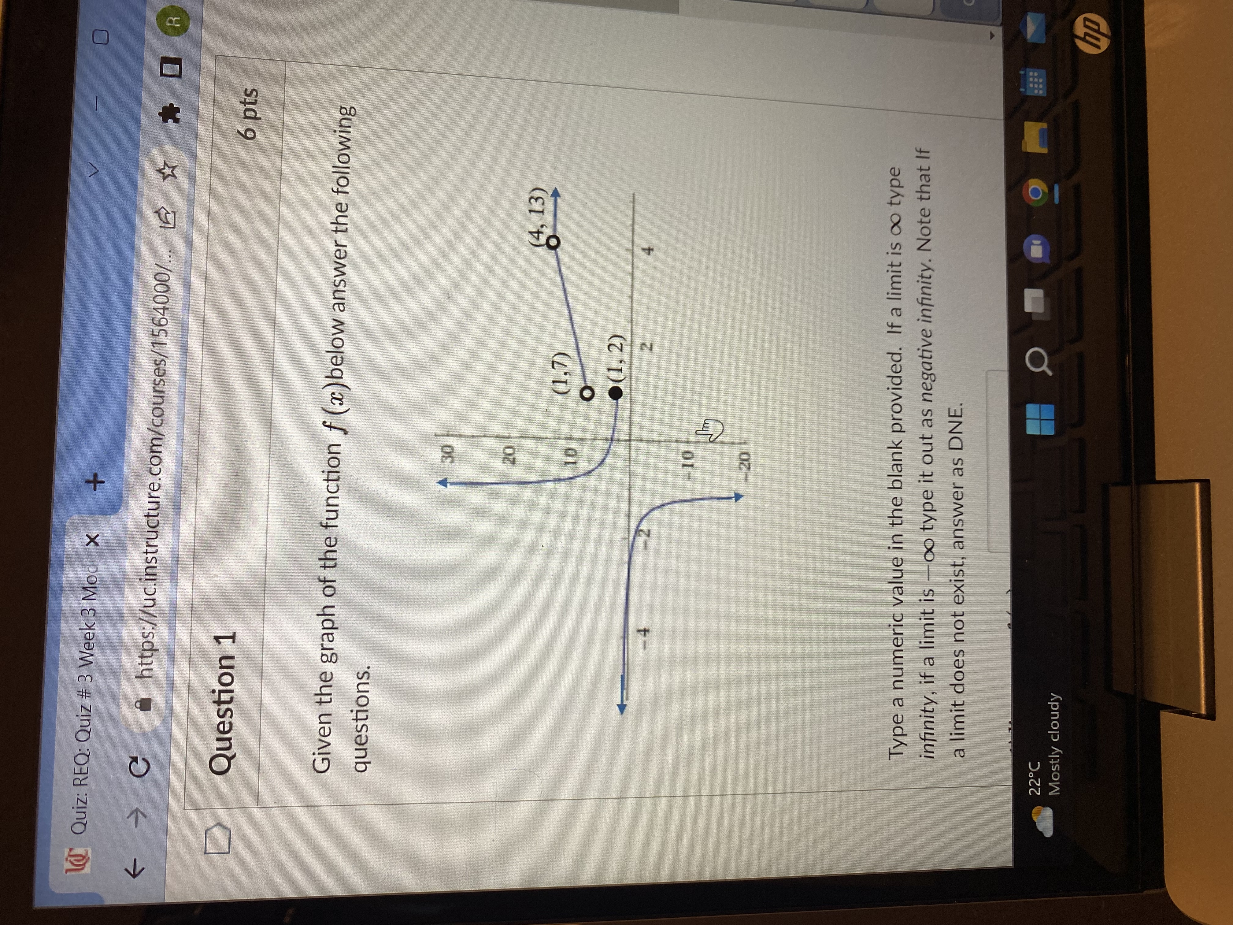 l Quiz: REQ: Quiz # 3 Week 3 Mod X +
