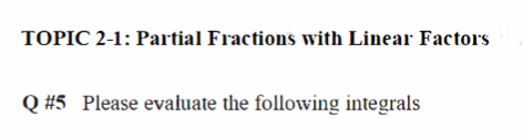 #5 Please evaluate the following integrals Final Answer dx () (x -2)(x