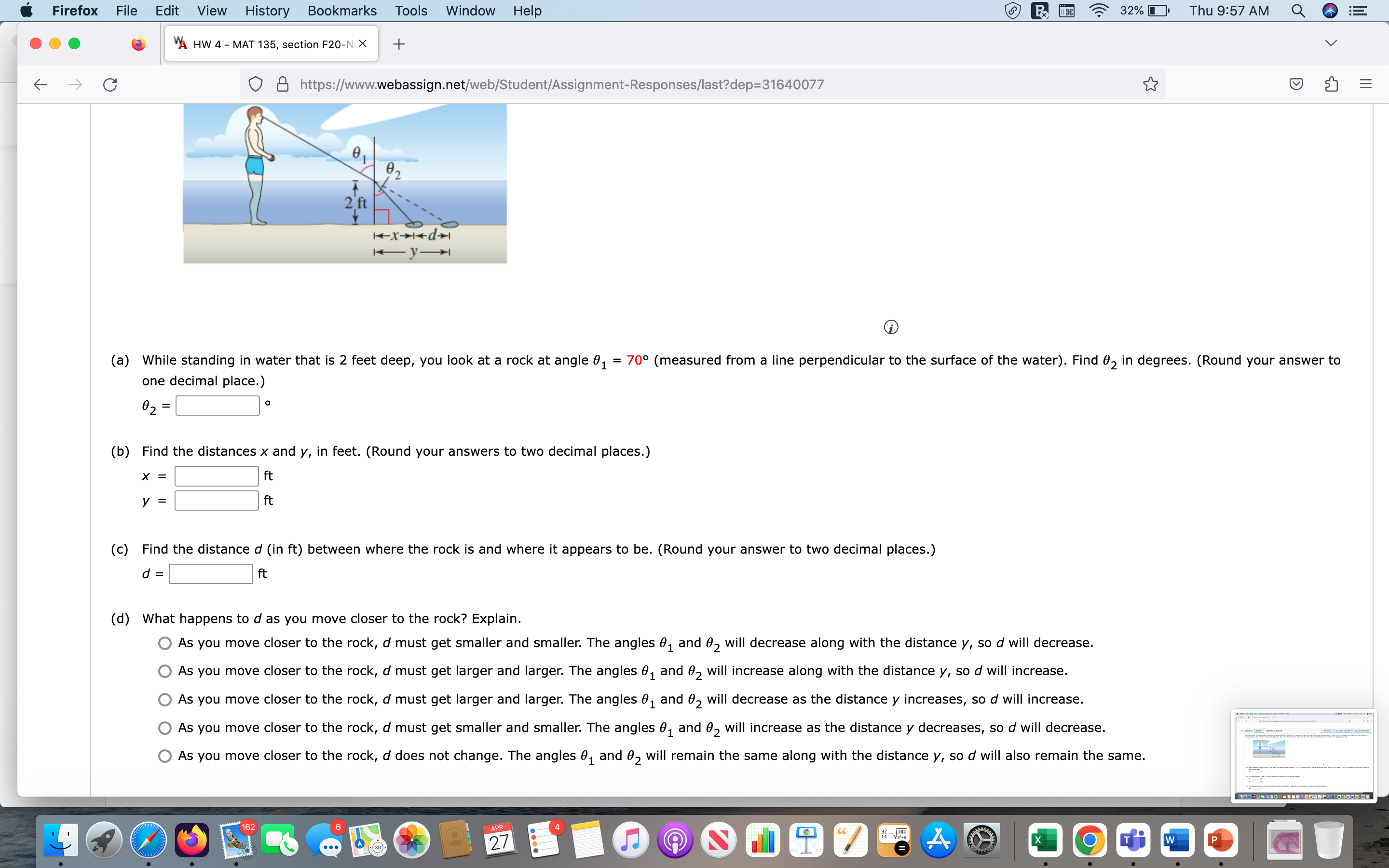 7,. 6'? 32%| . Thu 9:57AM Q 0 EE r R O