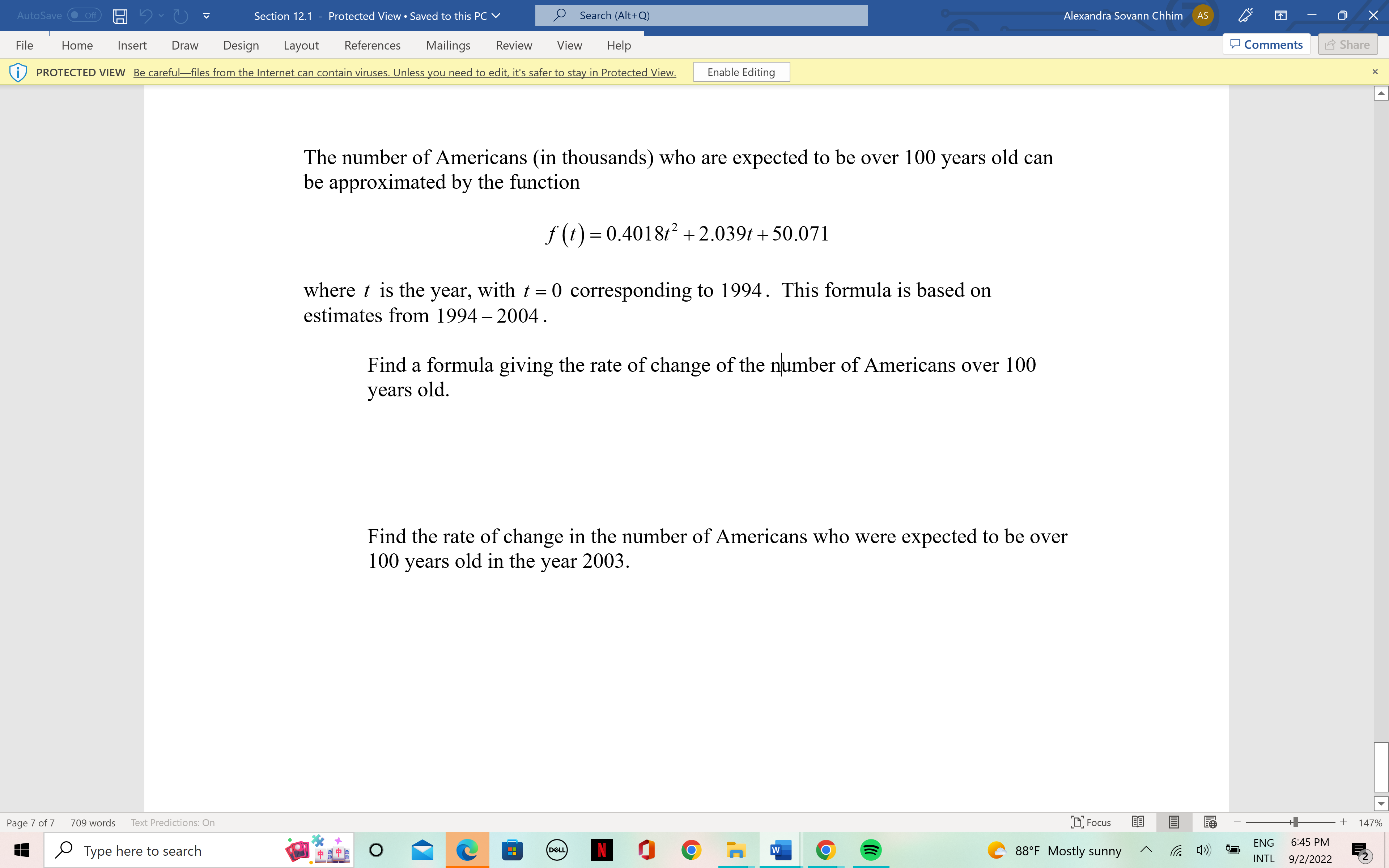  AutoSave . off) Section 12.1 - Protected View . Saved to