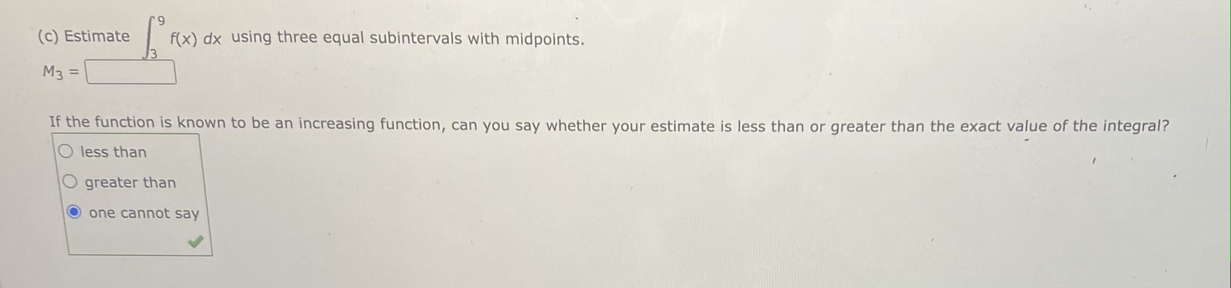 table gives the values of a function obtained from an experiment. Use