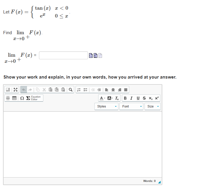- Show your work and explain, in your own words, how you