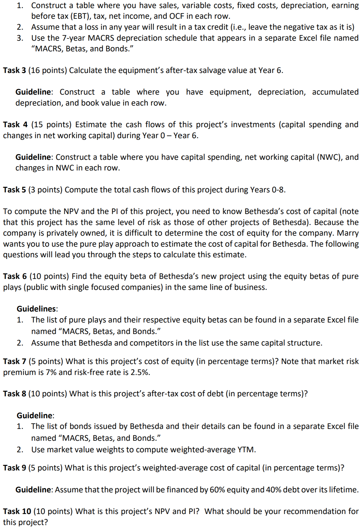 explain the answers. Thanks! A B Equity Beta 2 Arch Coal 0.87