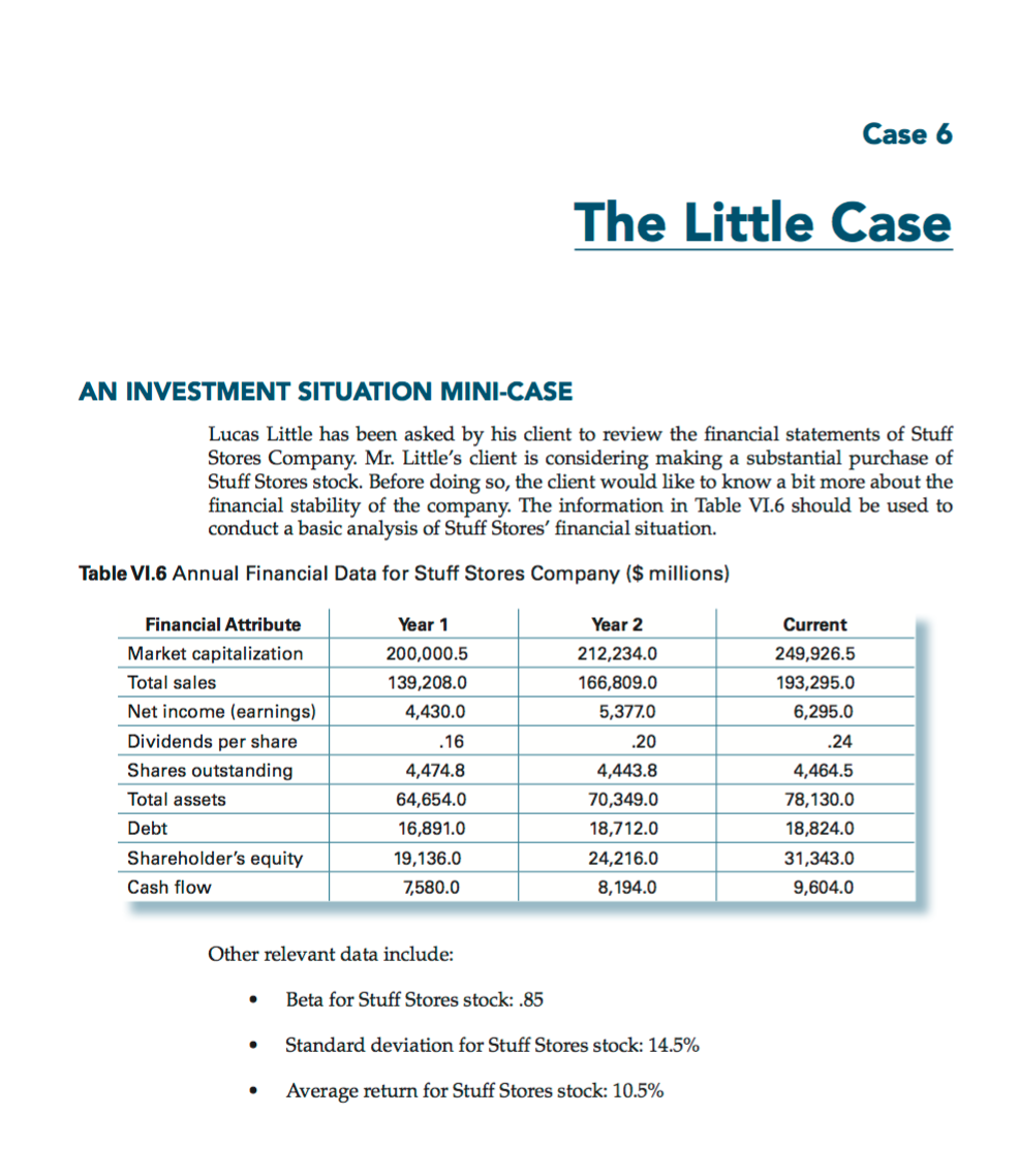 The information in Table V1.6 should be used to conduct a basic