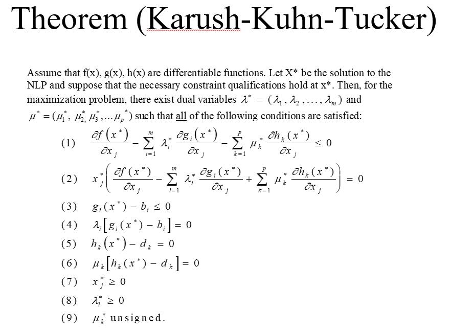 to: X1 + X2 =0, X2>=0 Use the KKT (Karush-Kuhn-Tucker) conditions to