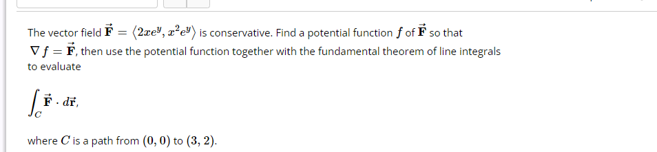 function f of F so that V f = F, then use