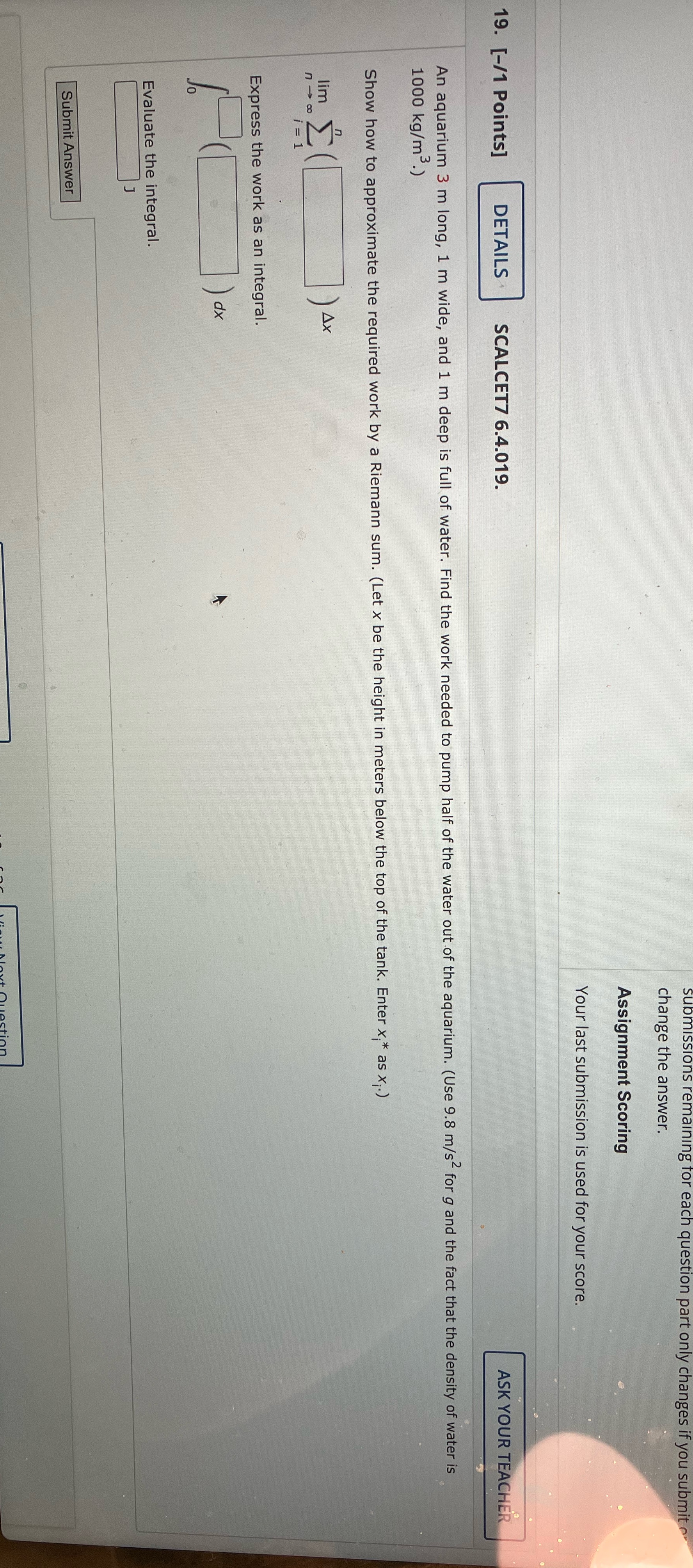  I don't know this problem on part only changes if you