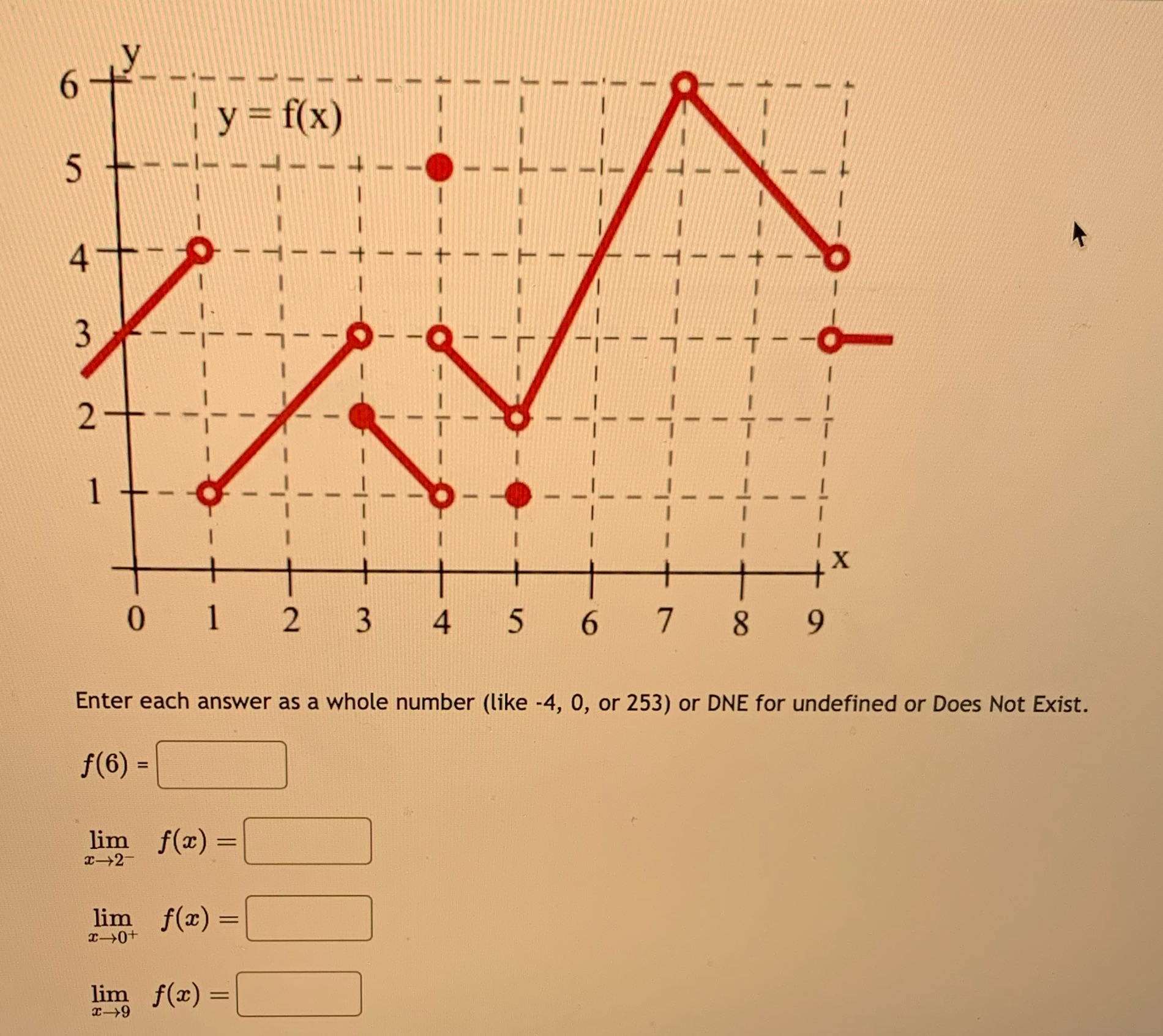 5 6 7 8 9 Enter each answer as a whole number