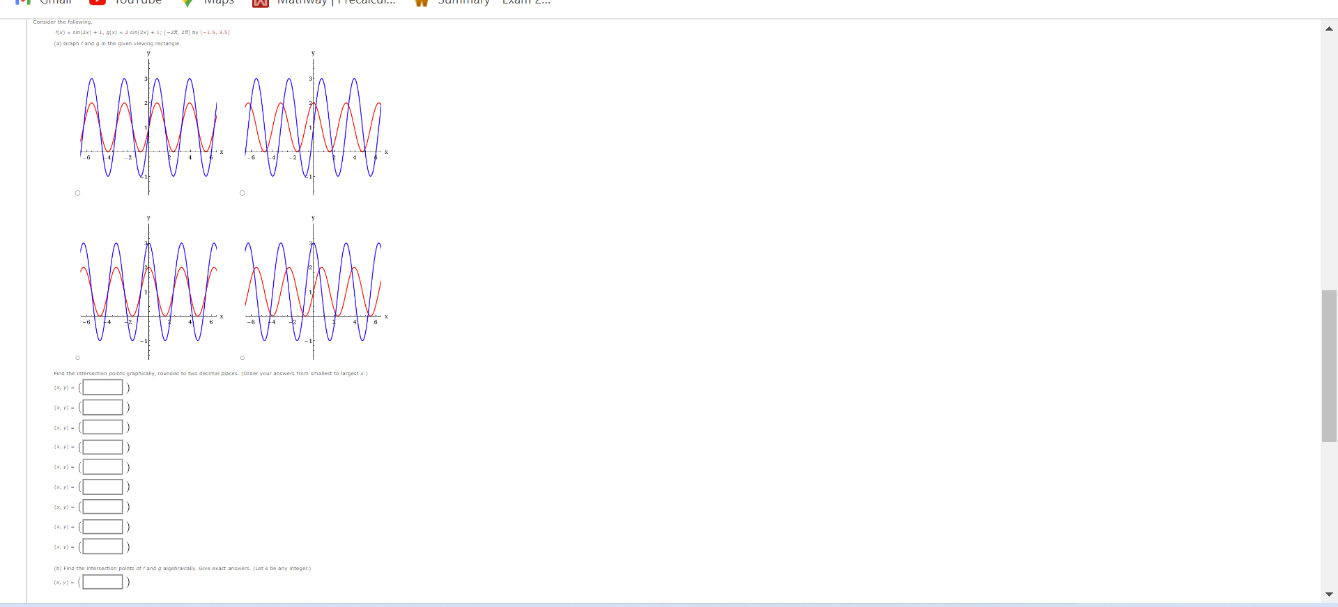 equation is given. (Enter your answers as a comma-separated list. Let k