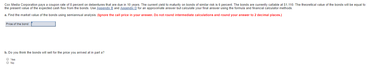 that are due in 10 years The current yield to maturity on