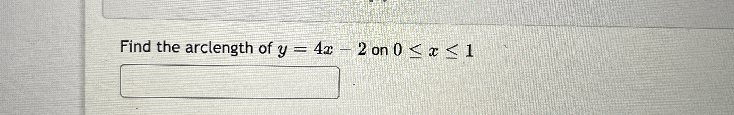 Find the arclength of y 4c 2 on 0 c 1