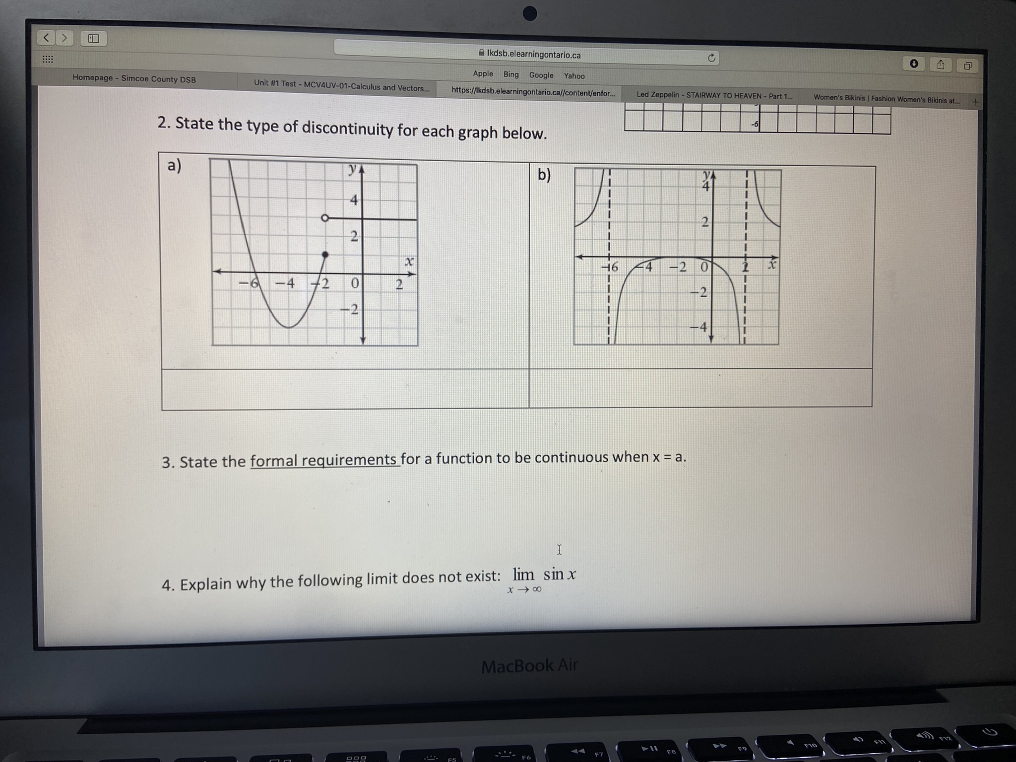 - 00 2. State the type of discontinuity for each graph below.