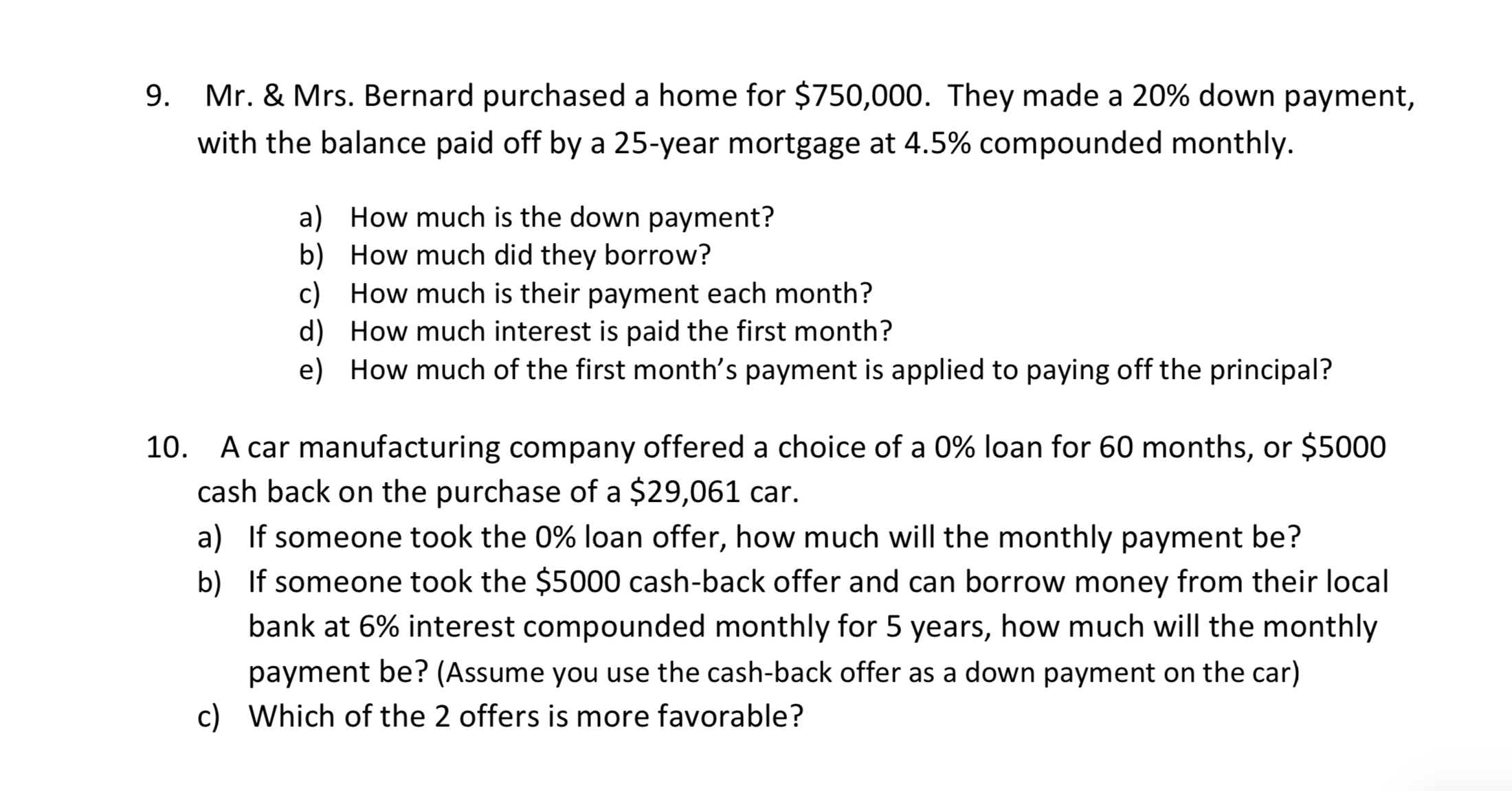 out these 2 problems on excel. Can anyone help me I am