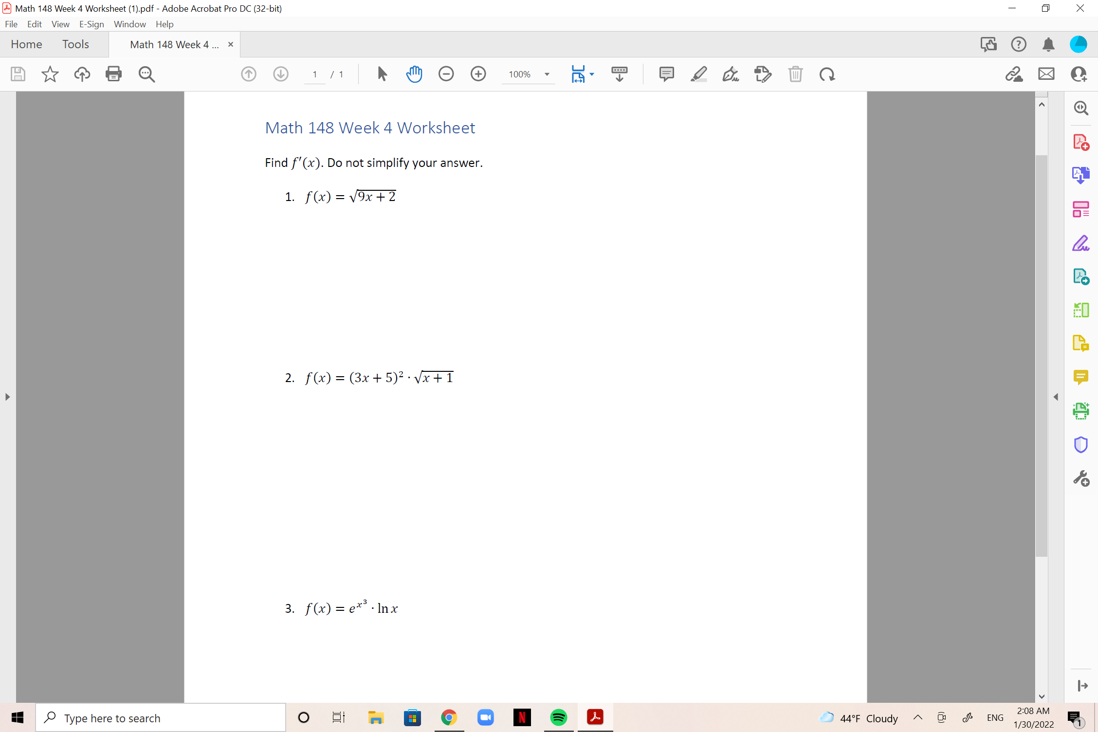 DC (32-bit) X File Edit View E-Sign Window Help Home Tools Math