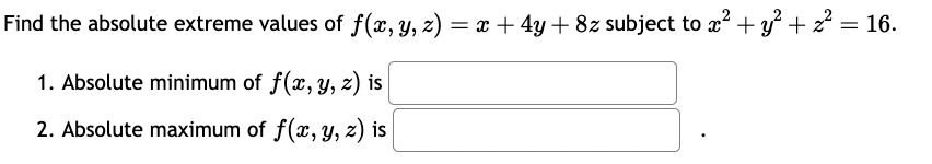 the minimum value of the function f(:::, y) = 23-2 + 93}