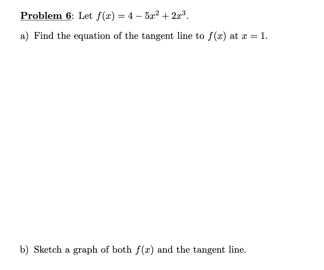 For the following graphs of derivatives of functions, sketch (on the same